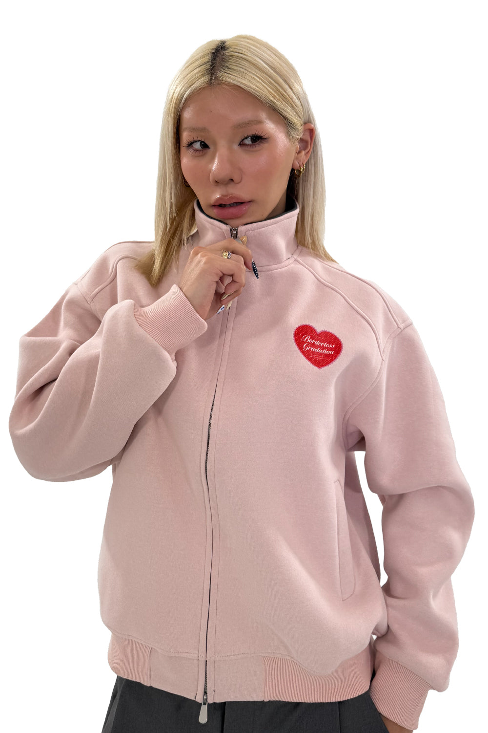 HEART LOGO ZIP BLOUSON