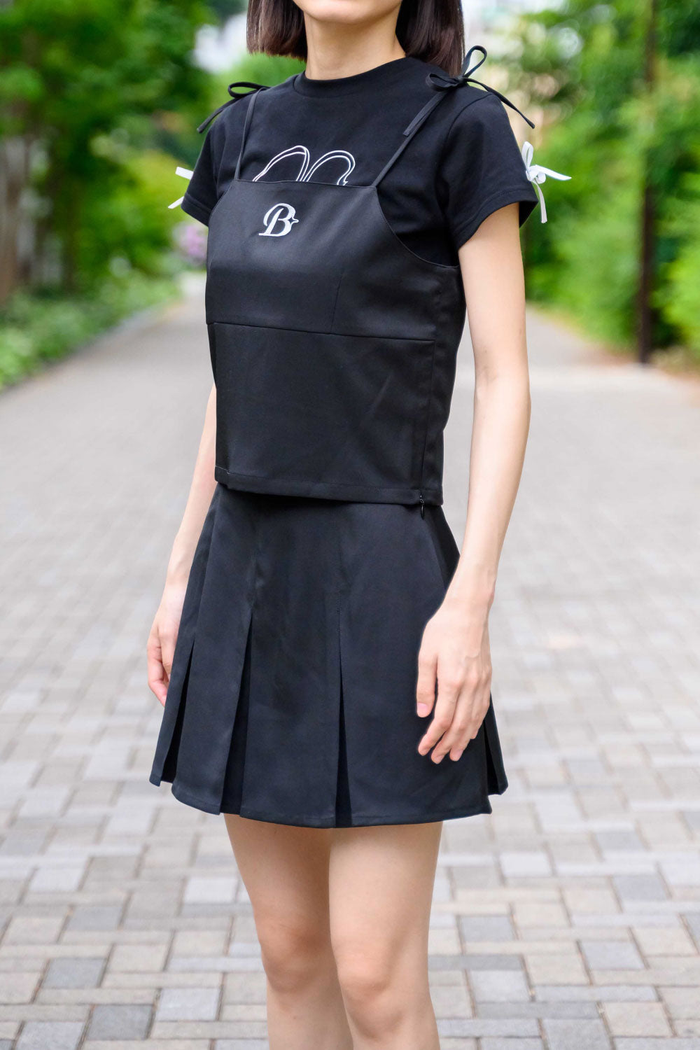 PLEATED MINI SKIRT