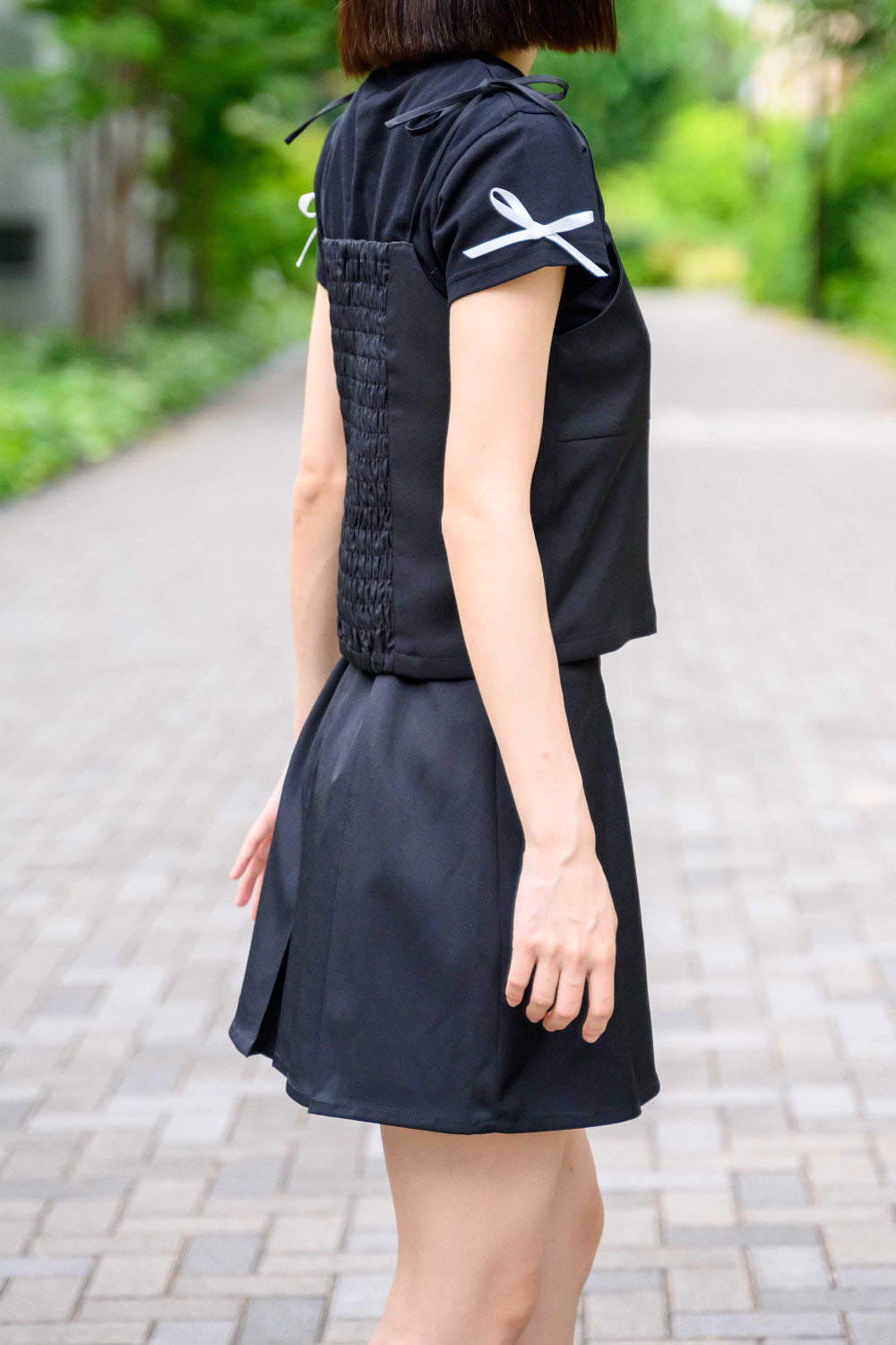 PLEATED MINI SKIRT