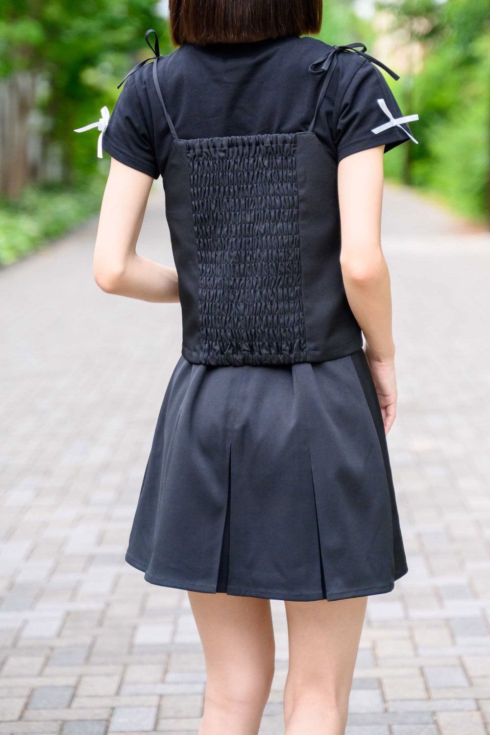PLEATED MINI SKIRT