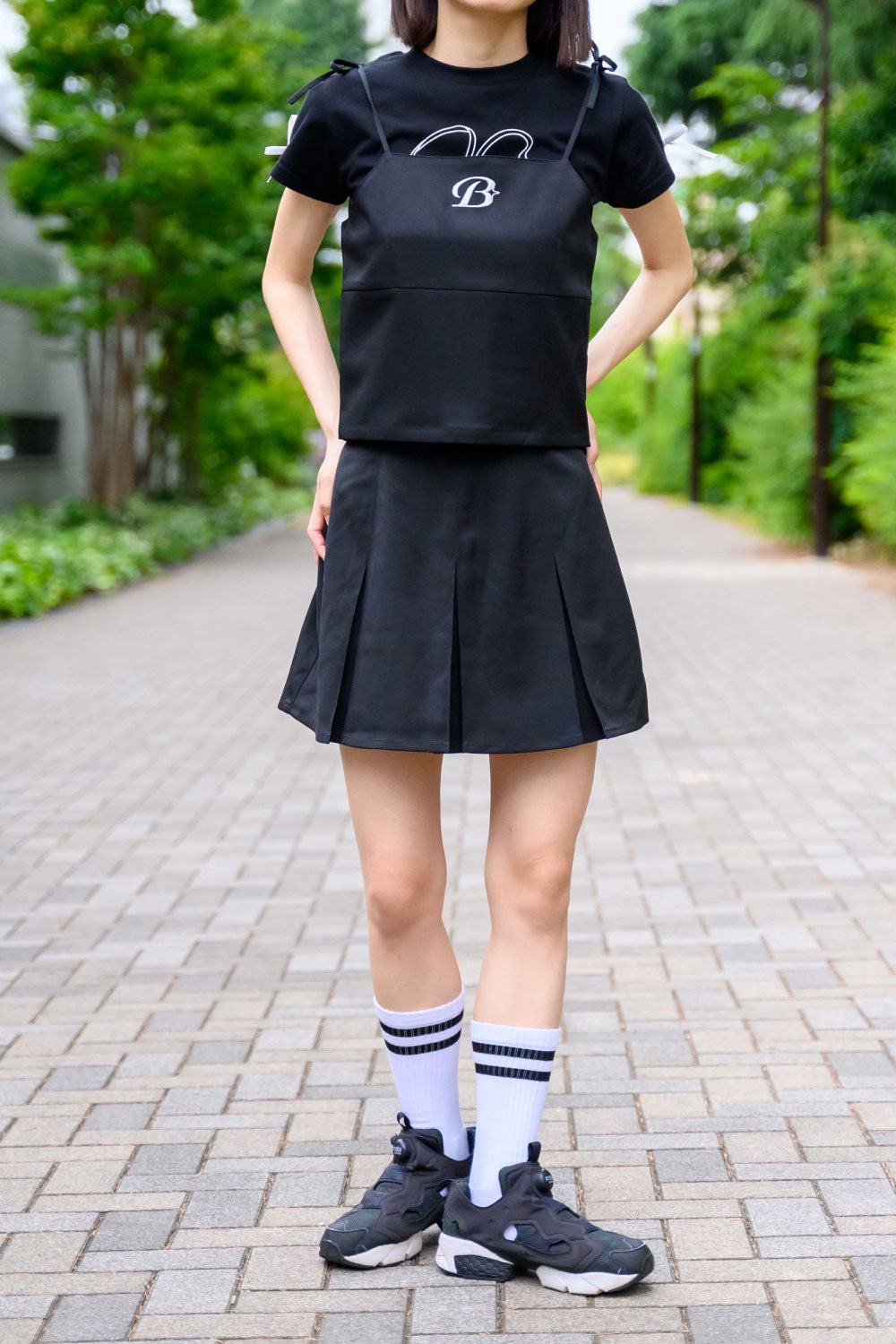 PLEATED MINI SKIRT