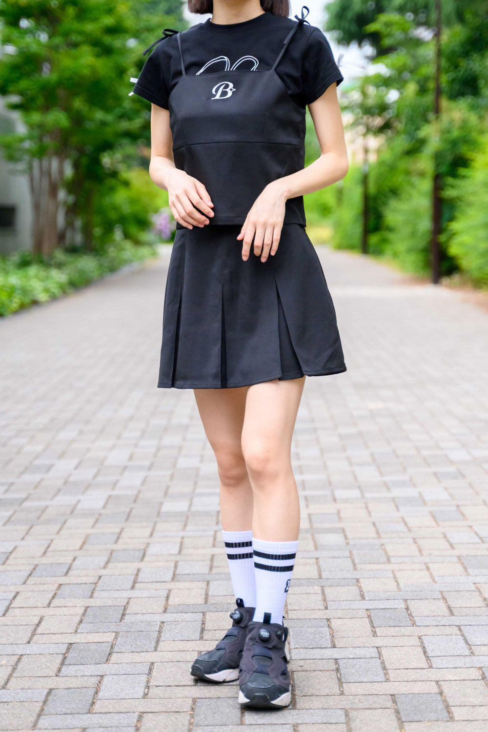 CAMISOLE BLOUSE&MINI SKIRT SETUP