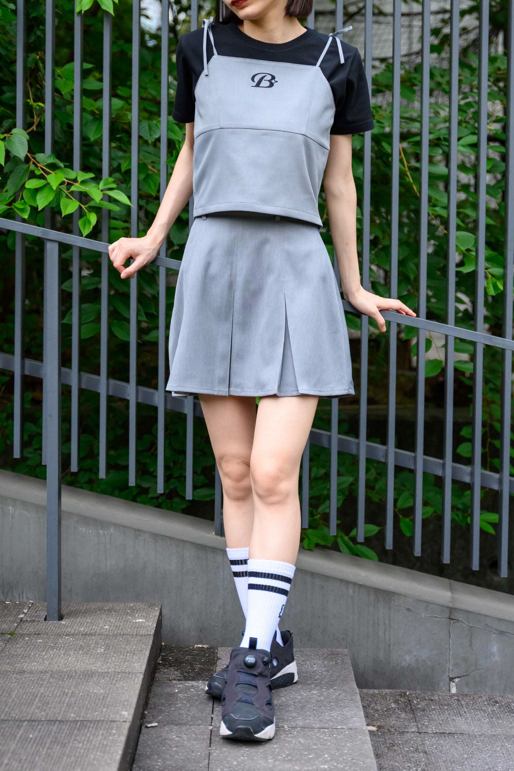 CAMISOLE BLOUSE&MINI SKIRT SETUP