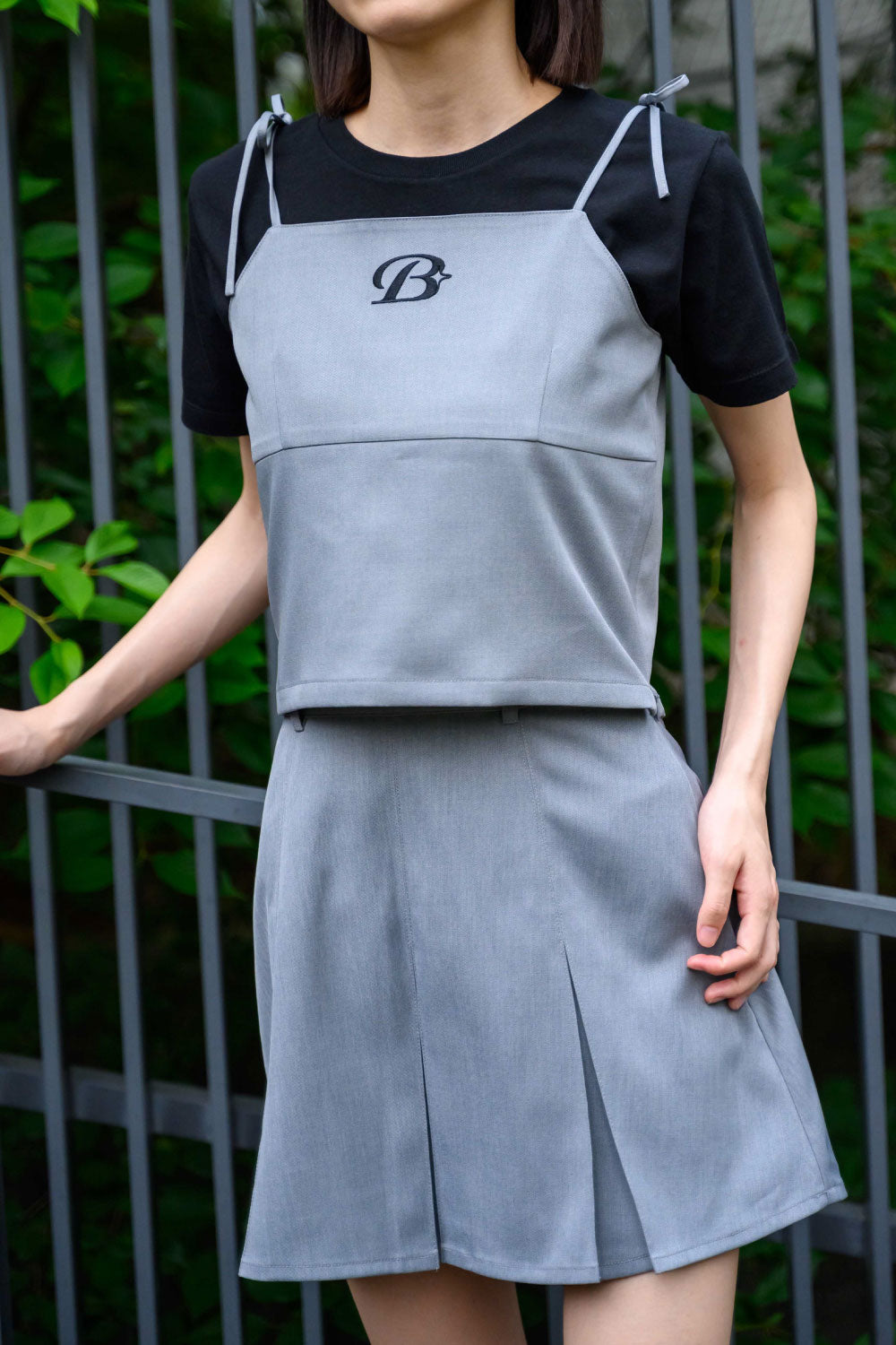 CAMISOLE BLOUSE&MINI SKIRT SETUP