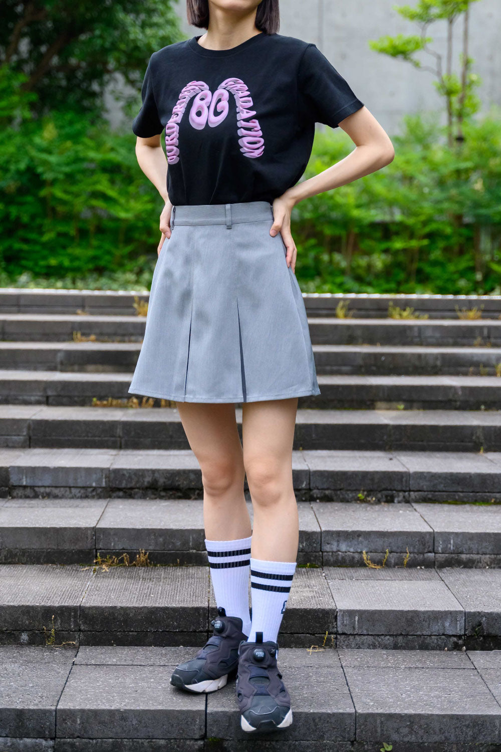 PLEATED MINI SKIRT
