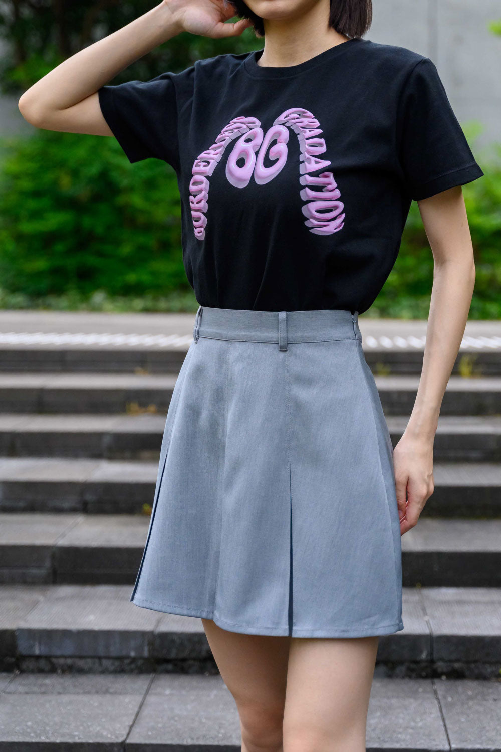 PLEATED MINI SKIRT