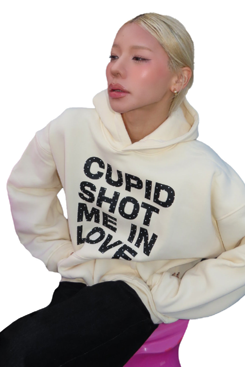 CUPID SHOT ME IN LOVE HOODIE