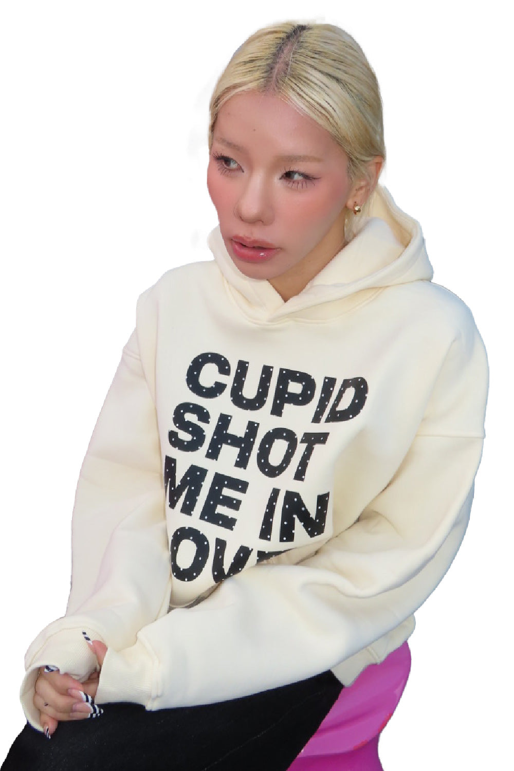CUPID SHOT ME IN LOVE HOODIE