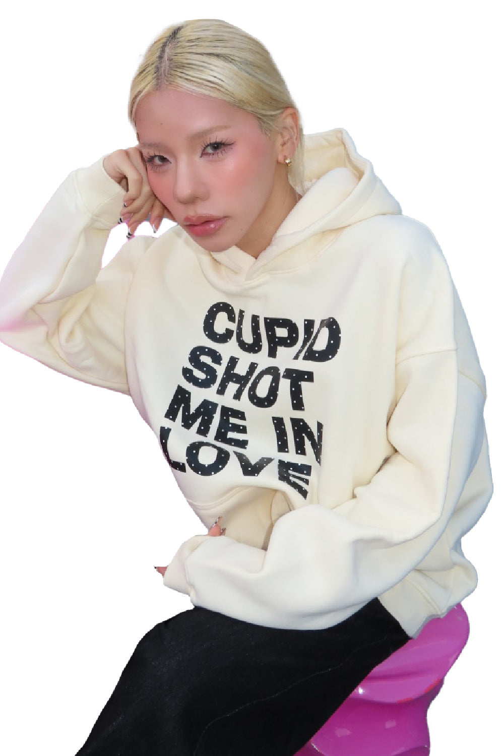 CUPID SHOT ME IN LOVE HOODIE