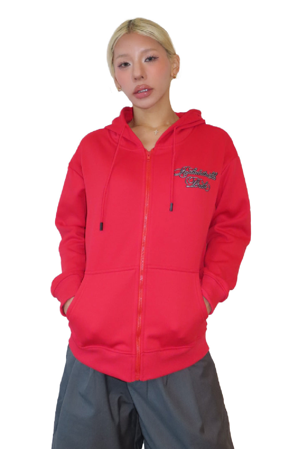INDOMITABLE BABE ZIP HOODIE