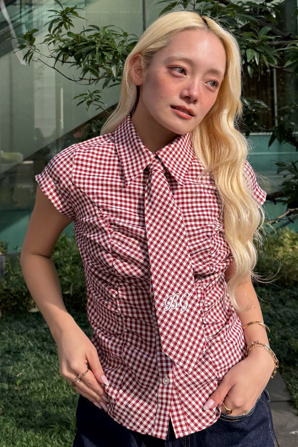 COMPACT GINGHAM CHECK SHIRT