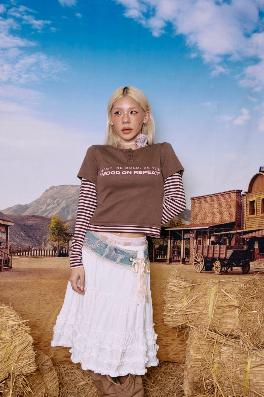 FAKE LAYERED L/S TEE