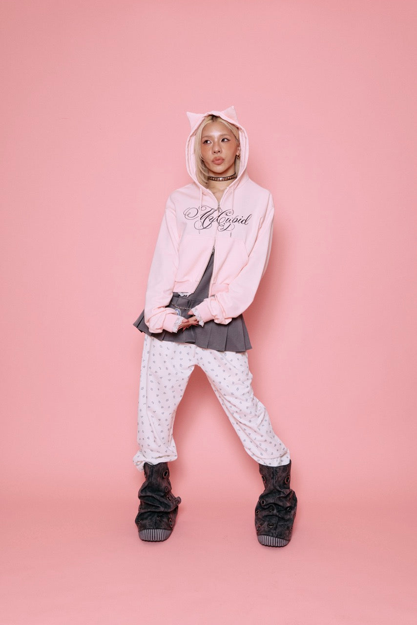 CAT EARS ZIP HOODIE