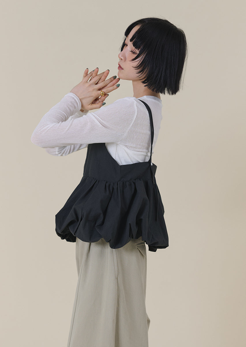 バルーンキャミレイヤードトップス