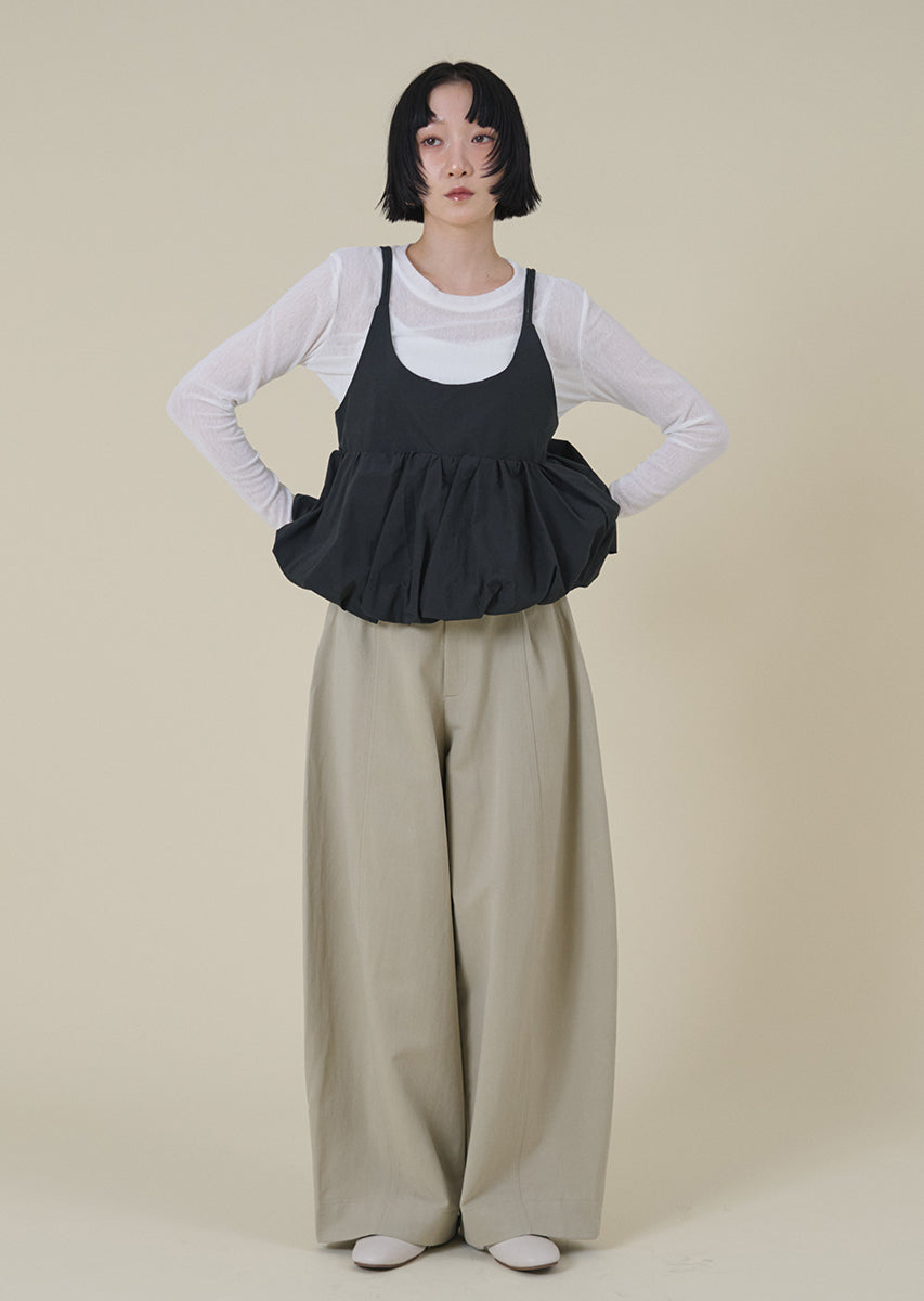 バルーンキャミレイヤードトップス