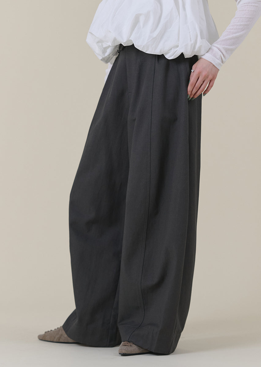 ターンバックウエストワイドパンツ