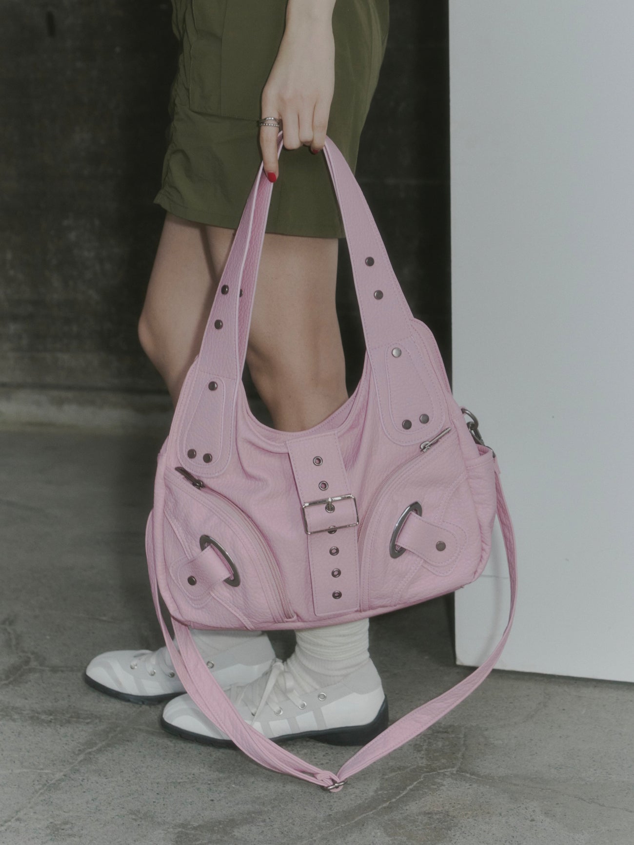 エンボス2WAY ショルダーバッグ