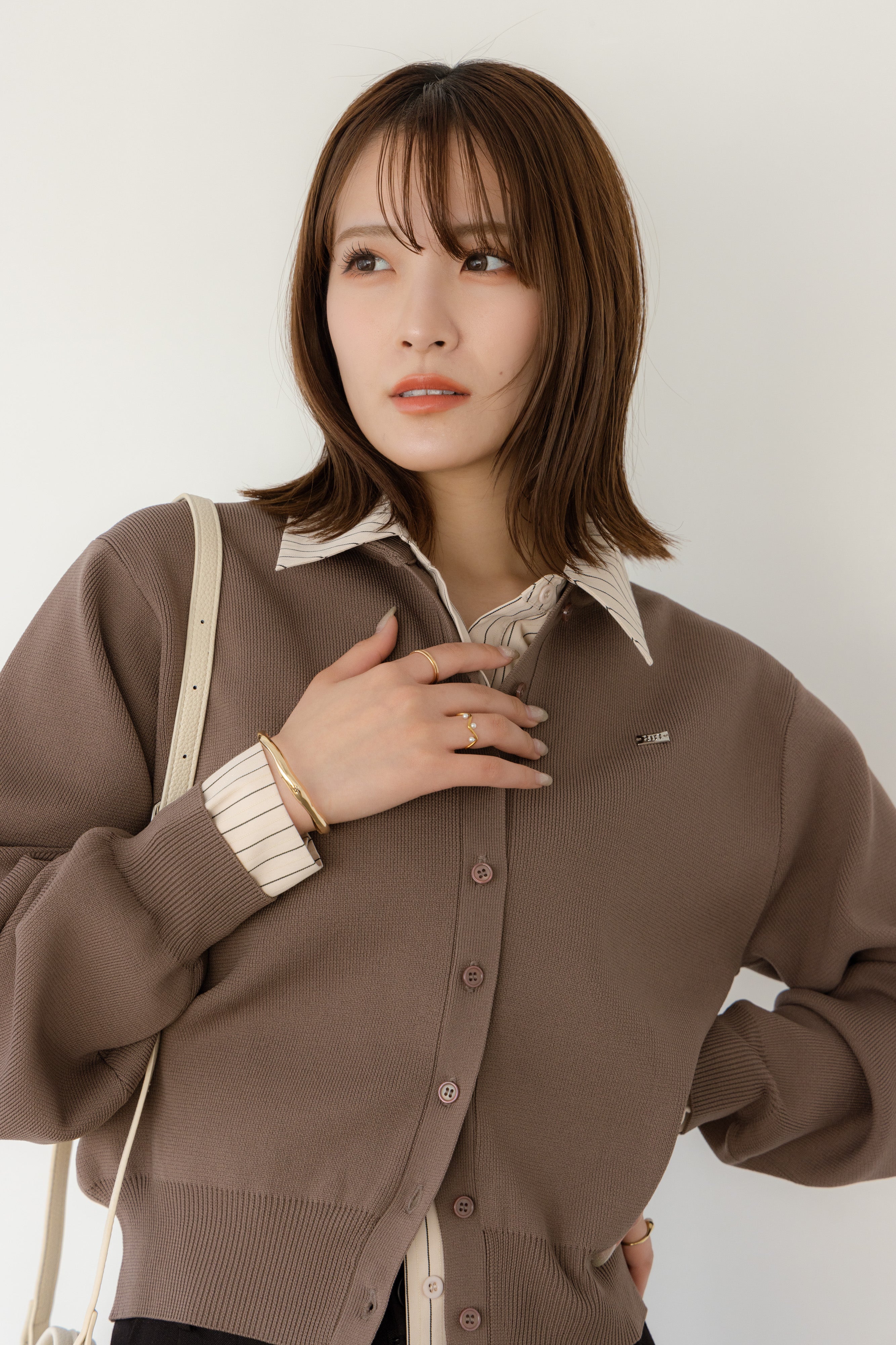 RNコンパクトニットカーディガン