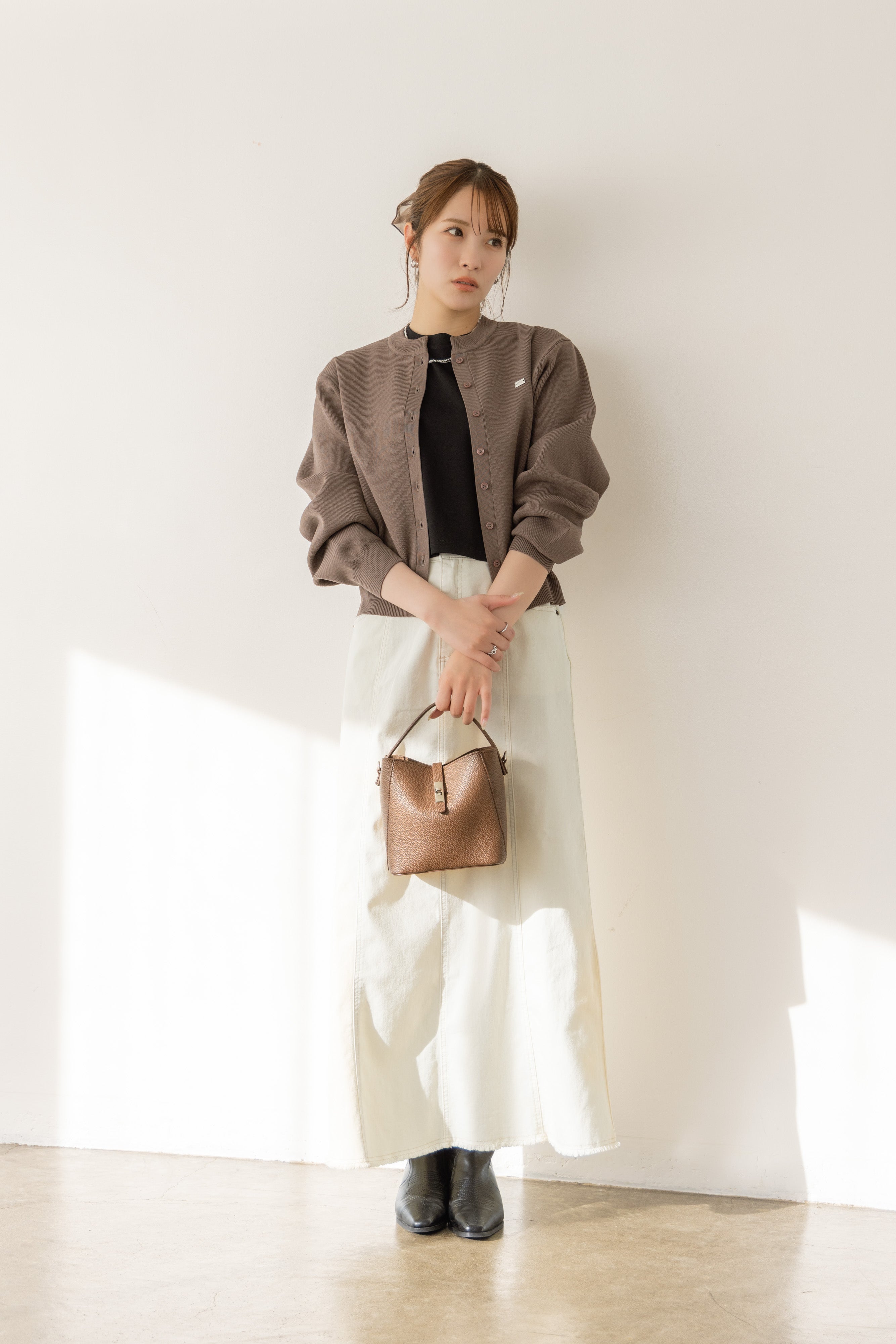 RNコンパクトニットカーディガン