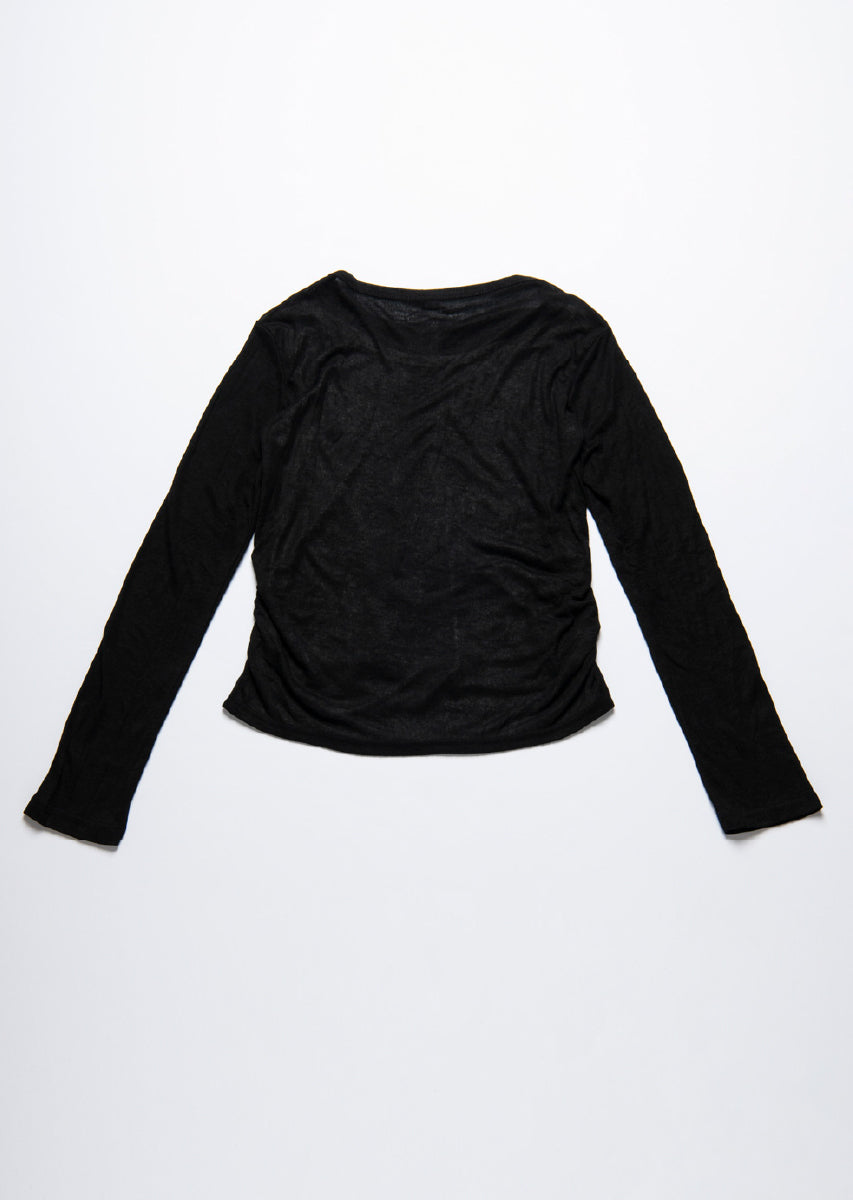 ハーフジップシアートップス