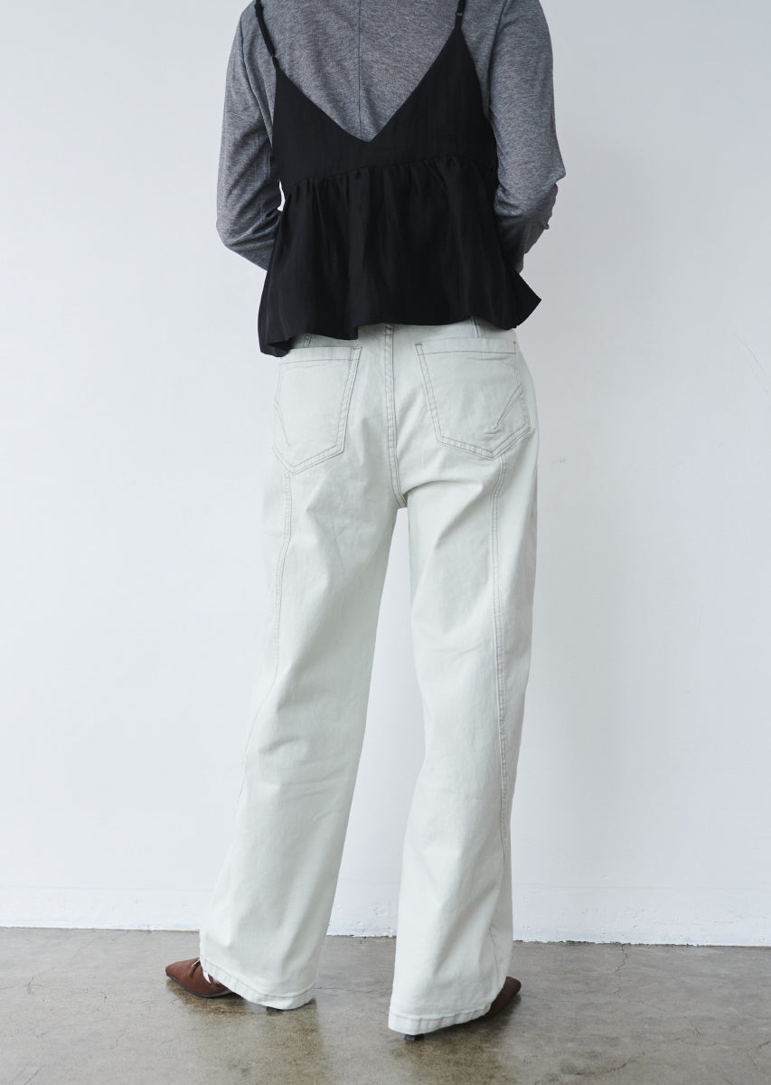 ビスチェ付きシアートップス