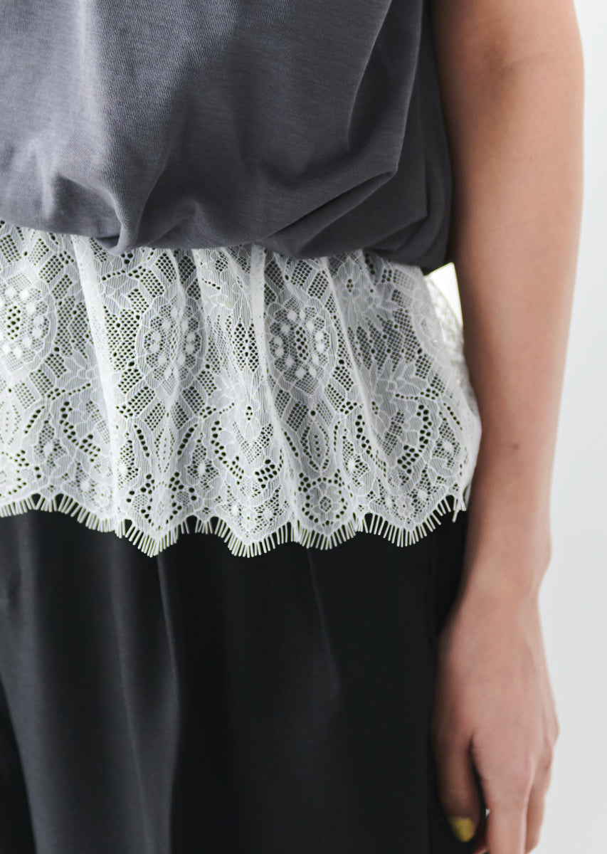 《追加》ハーフジップレースドッキングトップス