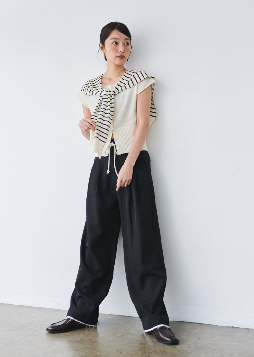 2WAYハーフスリーブサマーニット