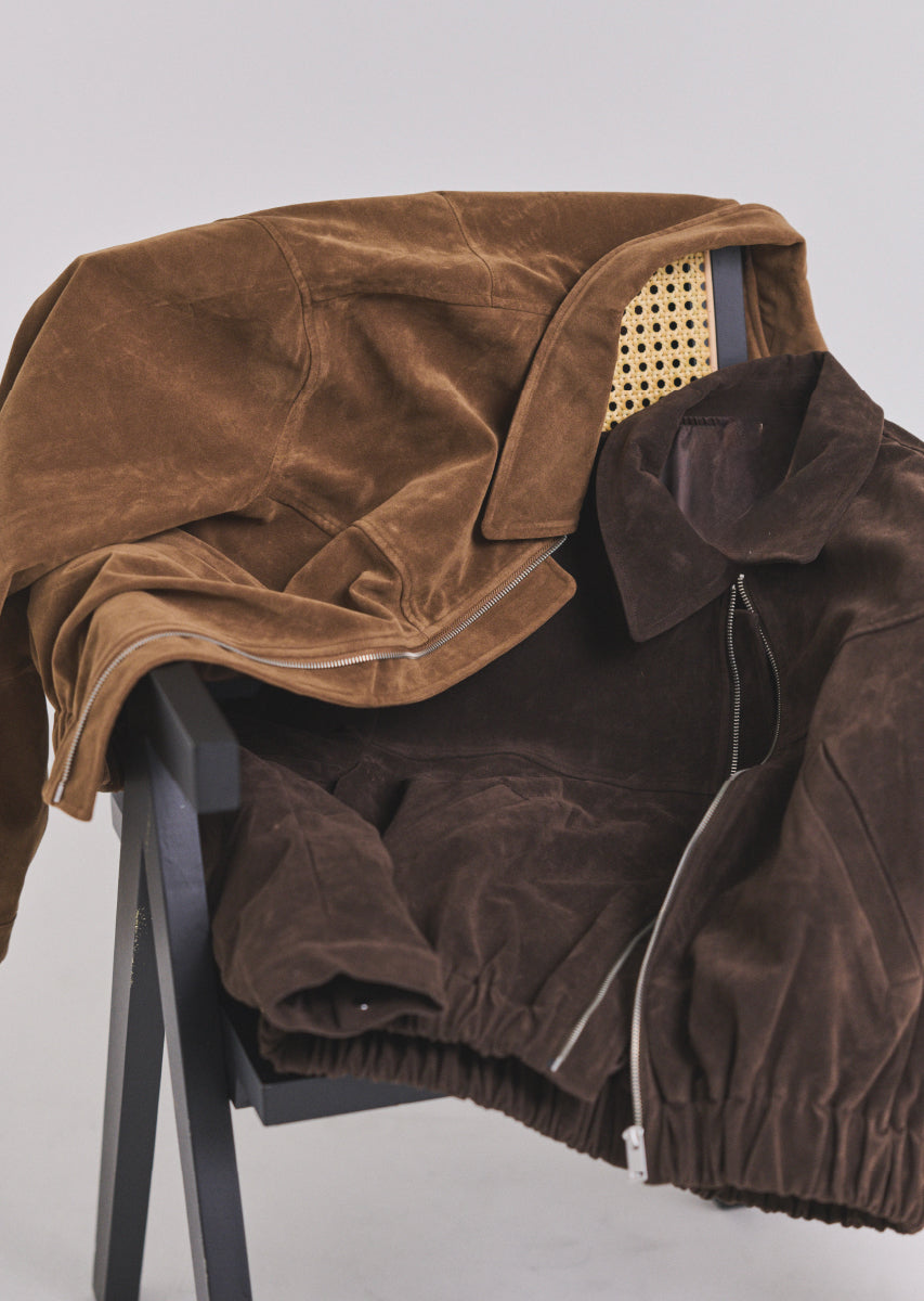 フェイクスウェードブルゾン