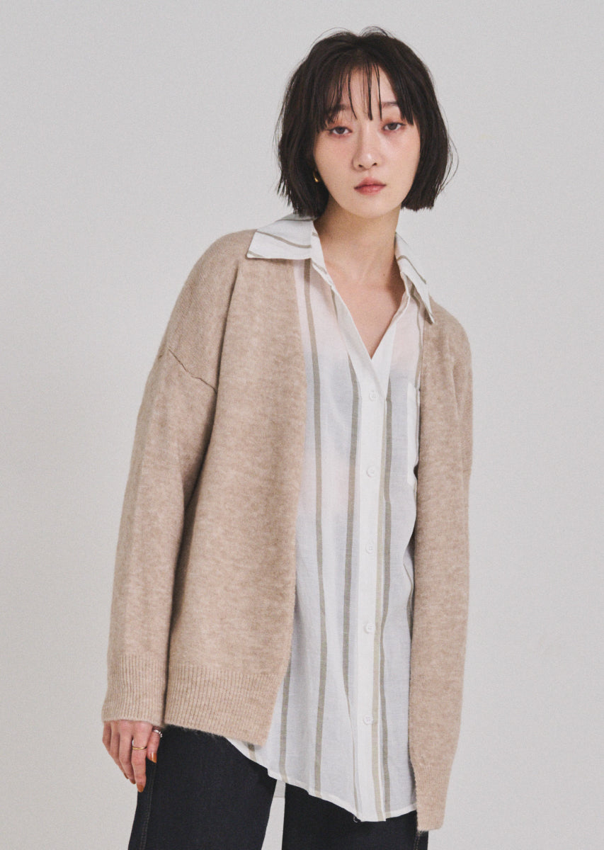 ベーシックオーバーカーディガン