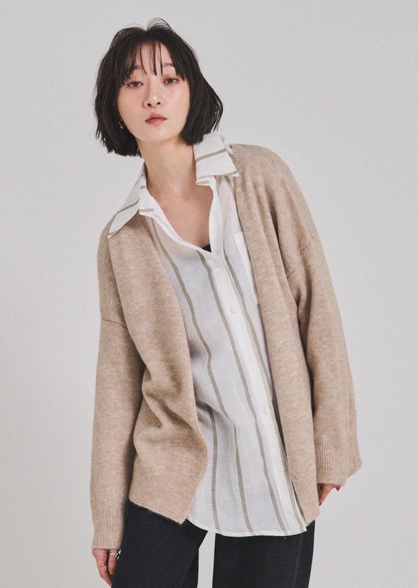 ベーシックオーバーカーディガン