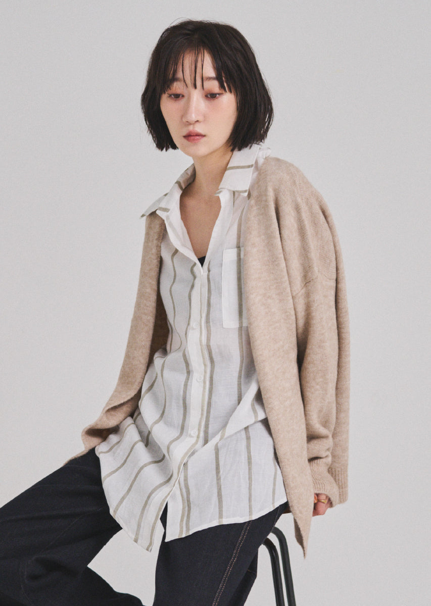 ベーシックオーバーカーディガン