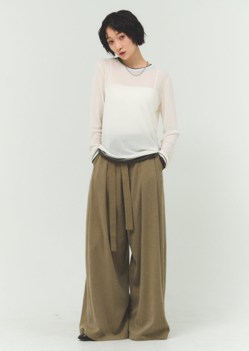 パワーネットバイカラープルオーバー