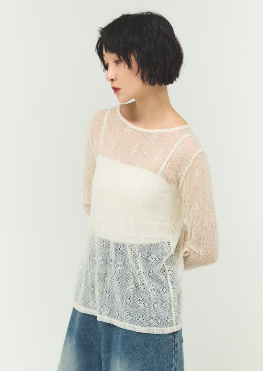 ネットレースインナープルオーバー