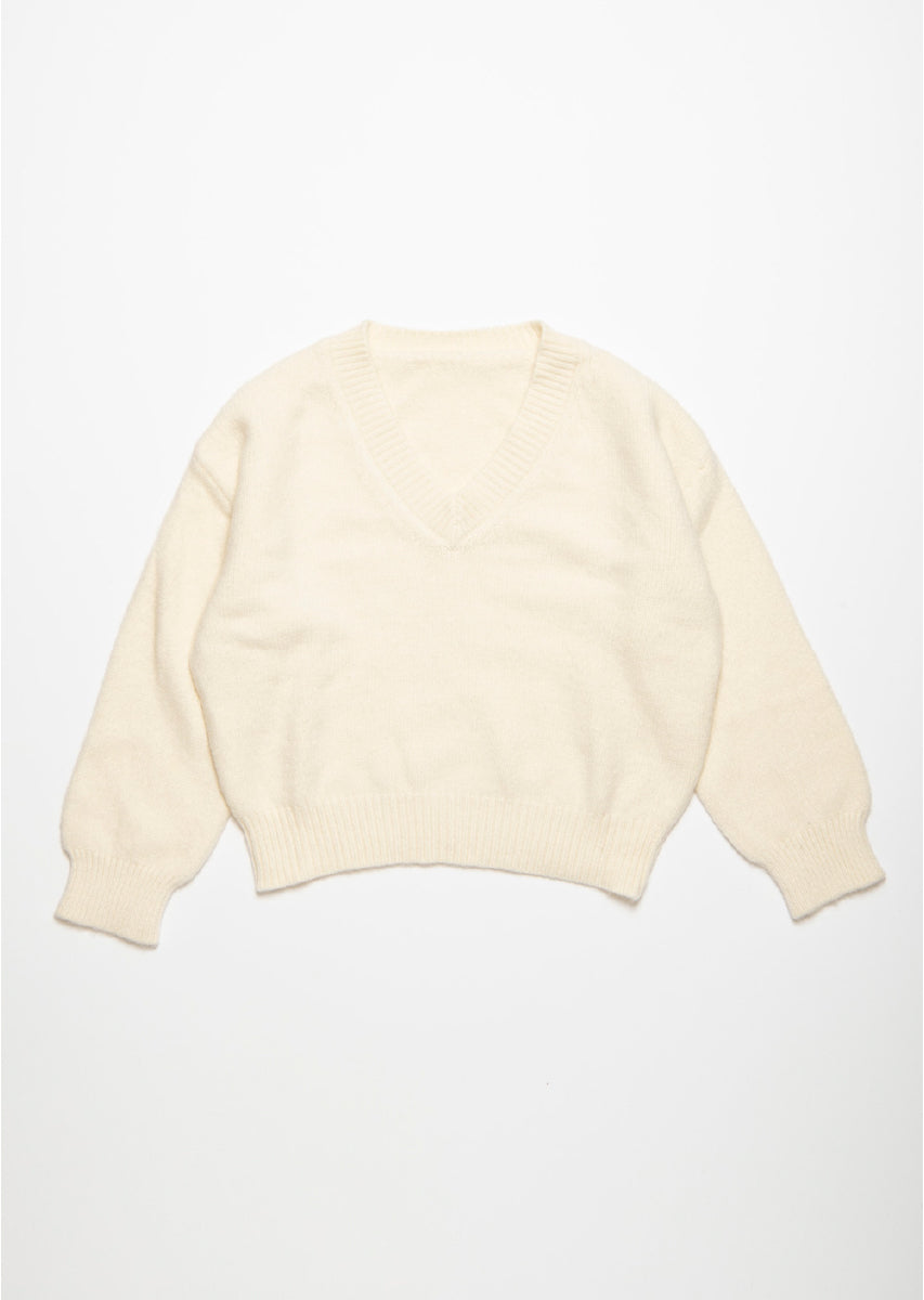 コージーVネックニット