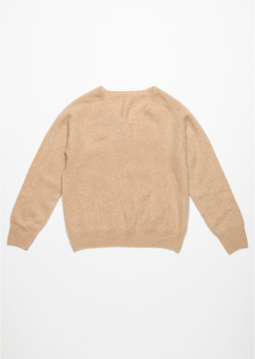 モヘアコクーンニット