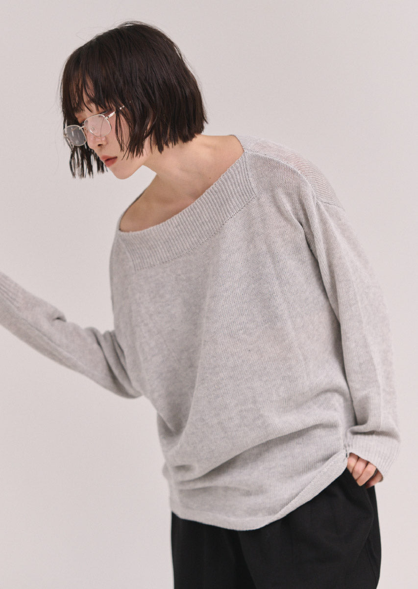 オフショルニットトップス