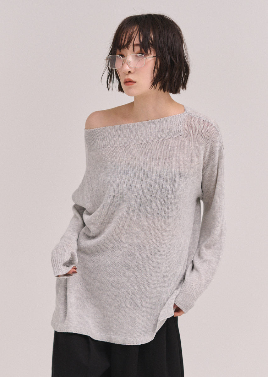 オフショルニットトップス