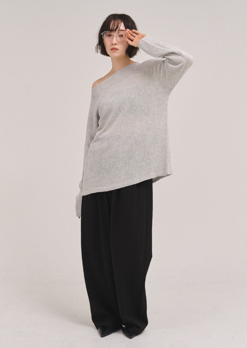 オフショルニットトップス