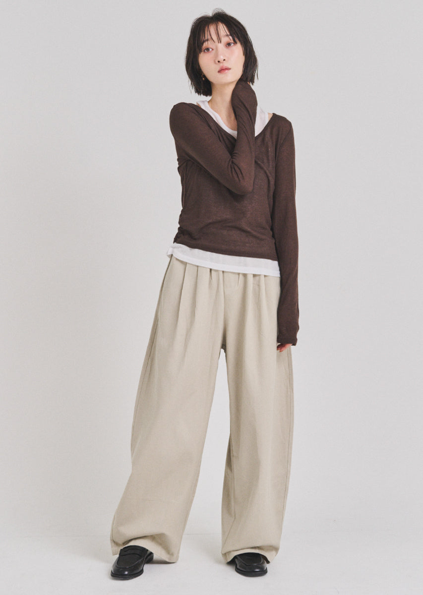タックチノワイドパンツ