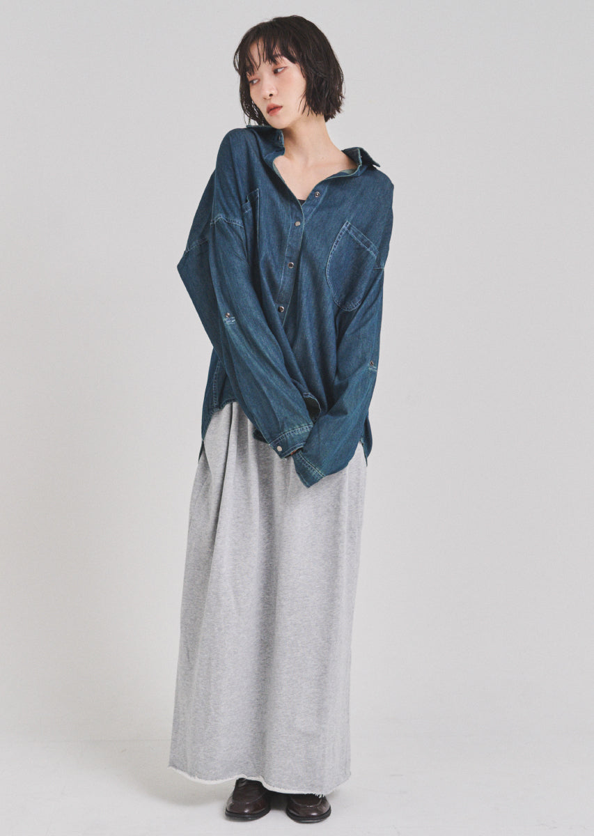 スウェットマキシスカート