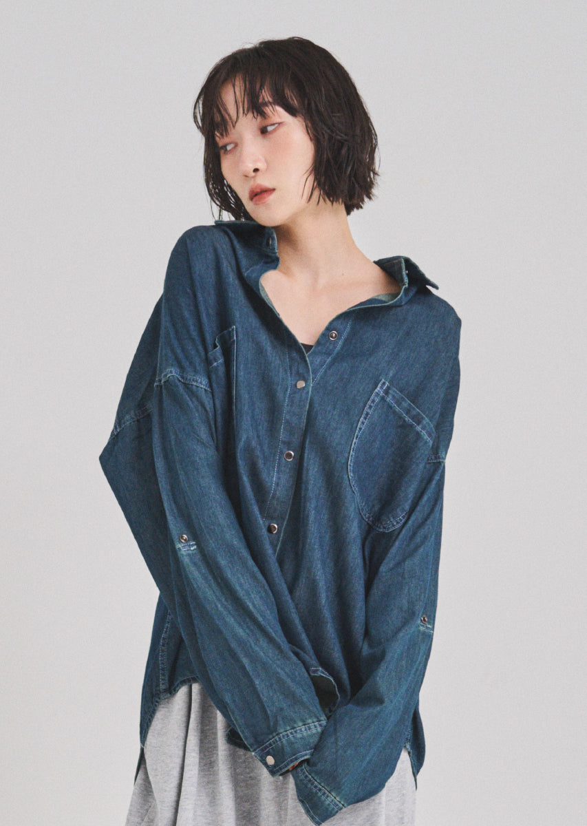デニムオーバーシャツ
