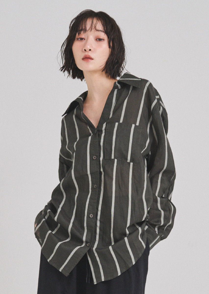 バーバリー　160 ストライプ　Tシャツ ストライプオーバーシャツ