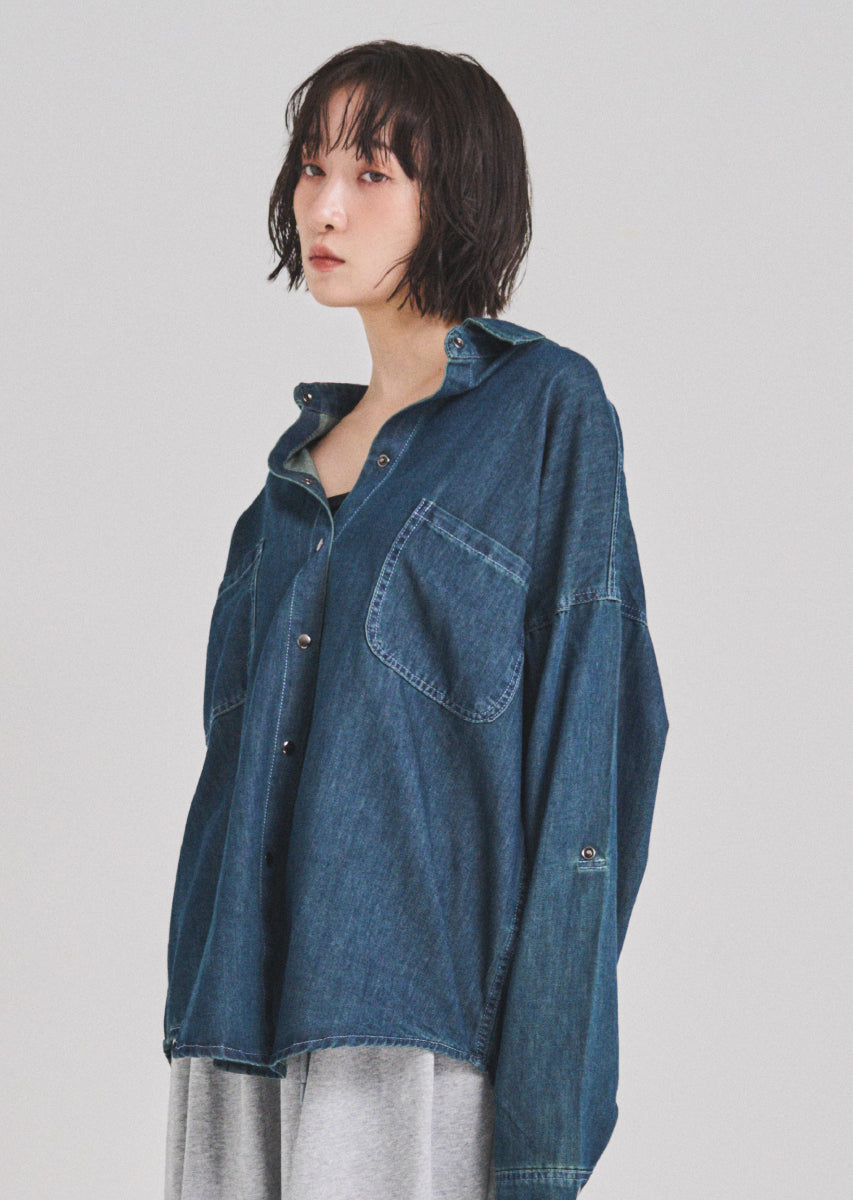 デニムオーバーシャツ