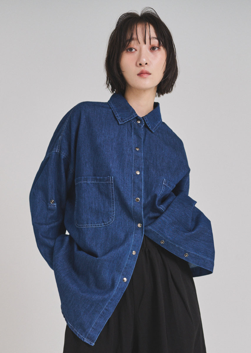 デニムオーバーシャツ