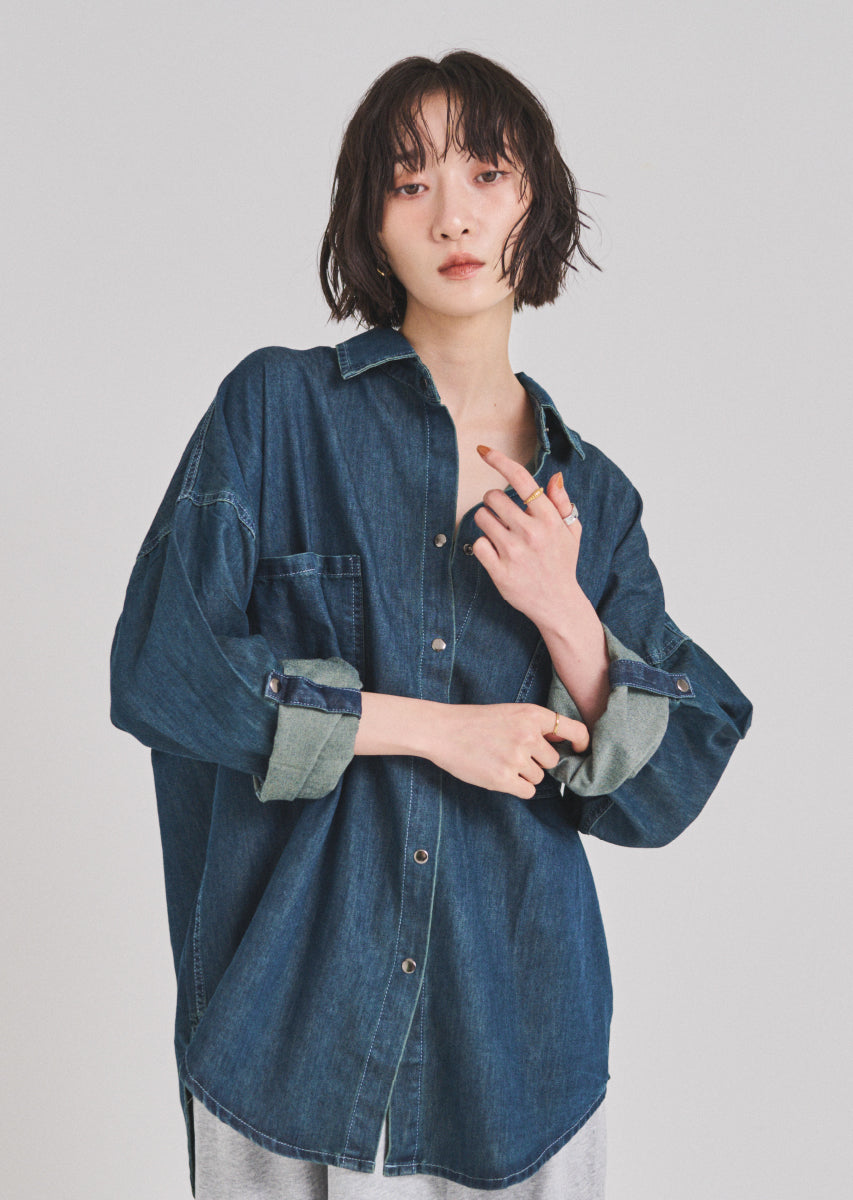デニムオーバーシャツ