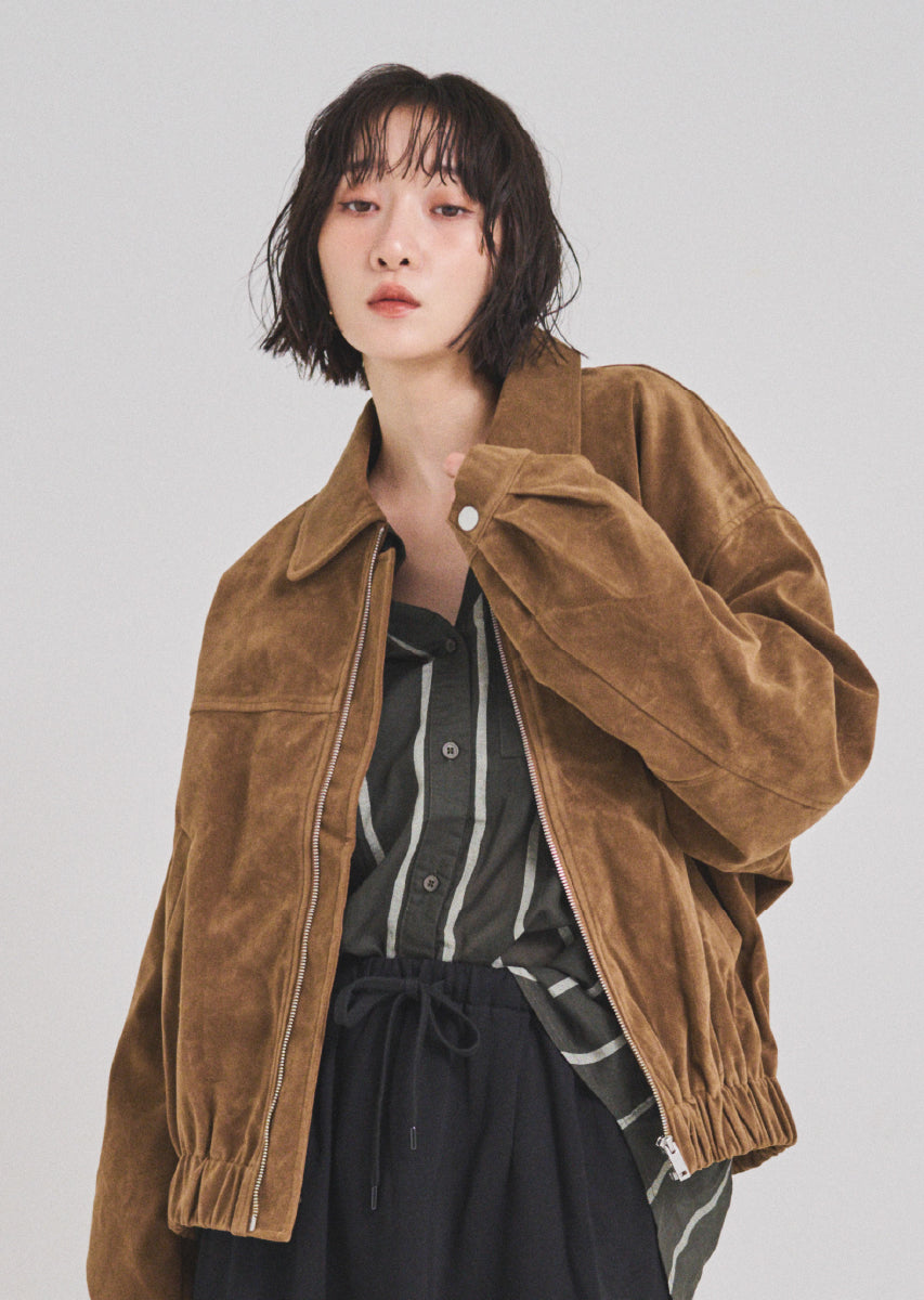 ストライプオーバーシャツ