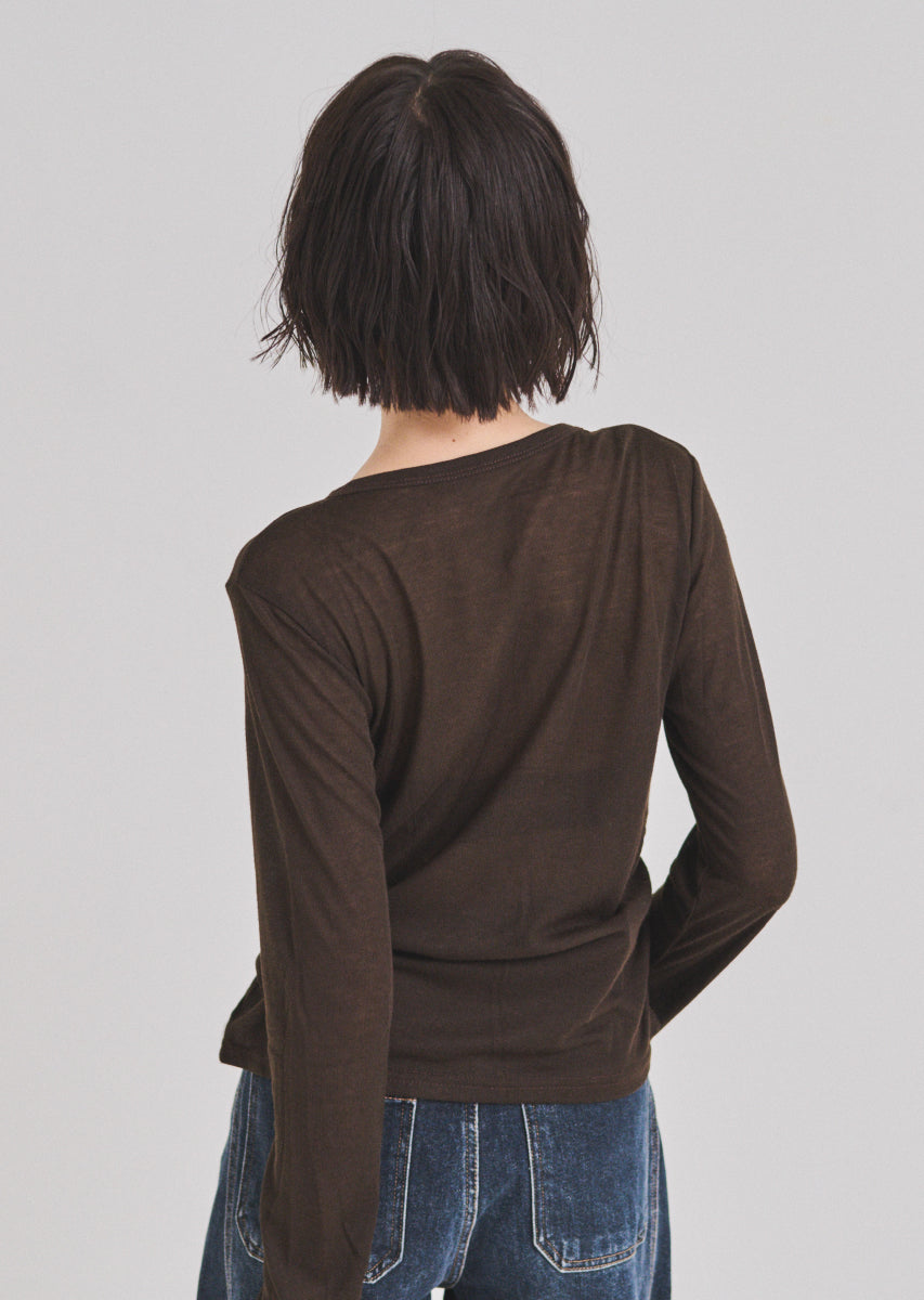 ハーフジップシアートップス