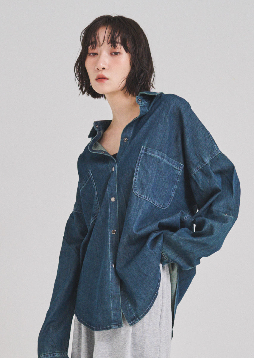 デニムオーバーシャツ