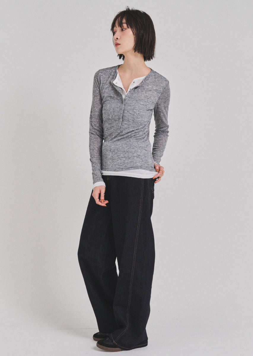 ベルトSETカーヴィーデニムパンツ