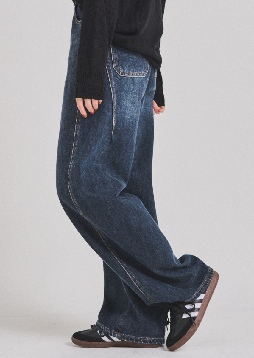 ベルトSETカーヴィーデニムパンツ